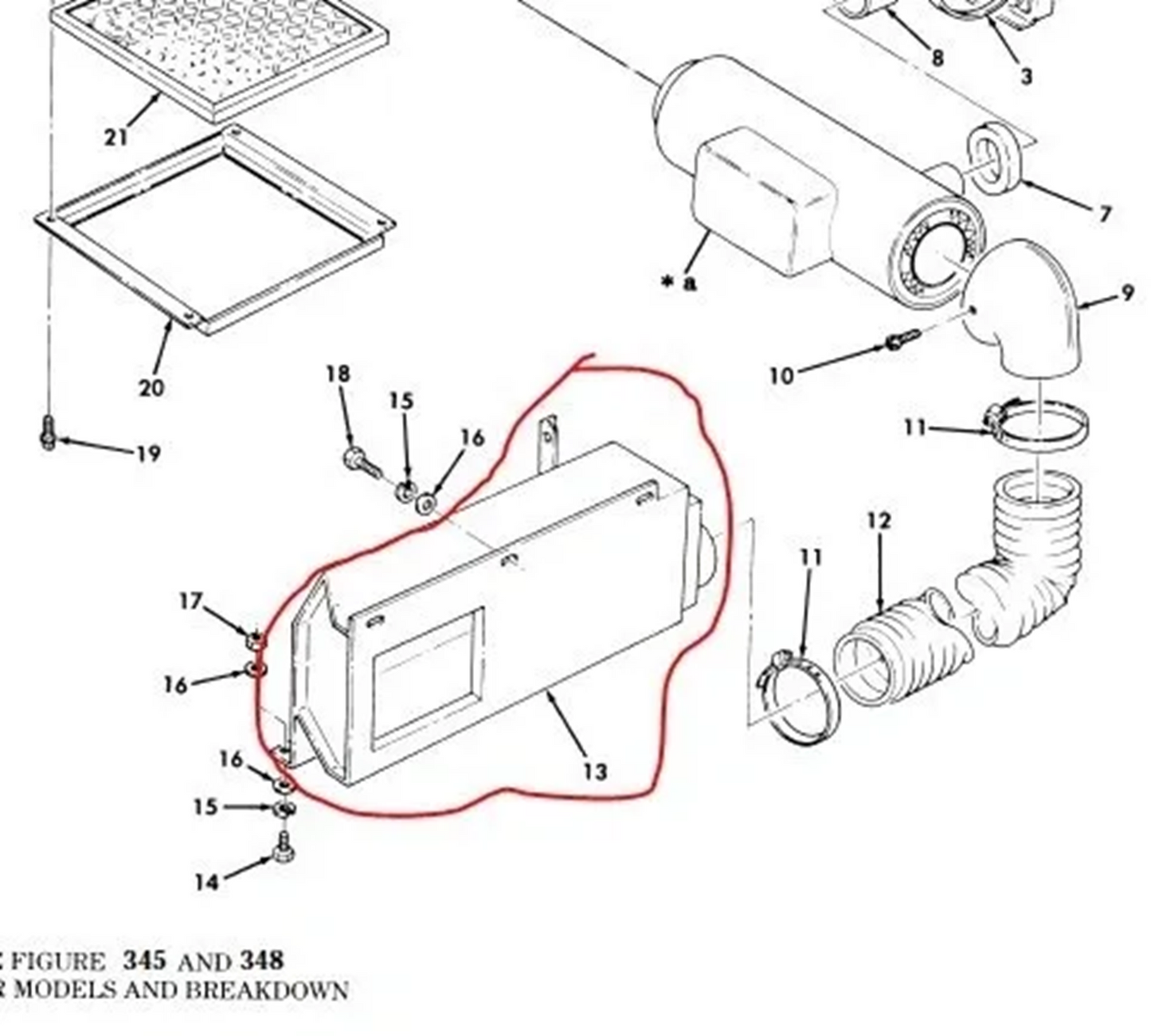 M998, M997 HMMWV 12341921 AIR CIRCULATING VENTILATOR 410922 2540-01-296-9358