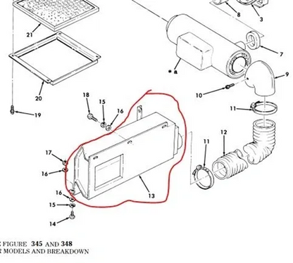 M998, M997 HMMWV 12341921 AIR CIRCULATING VENTILATOR 410922 2540-01-296-9358
