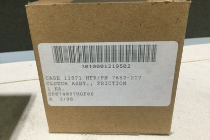 Aircraft, Phantom F-4 7652-217 Friction Clutch Assy 7652217 3010-00-121-9502