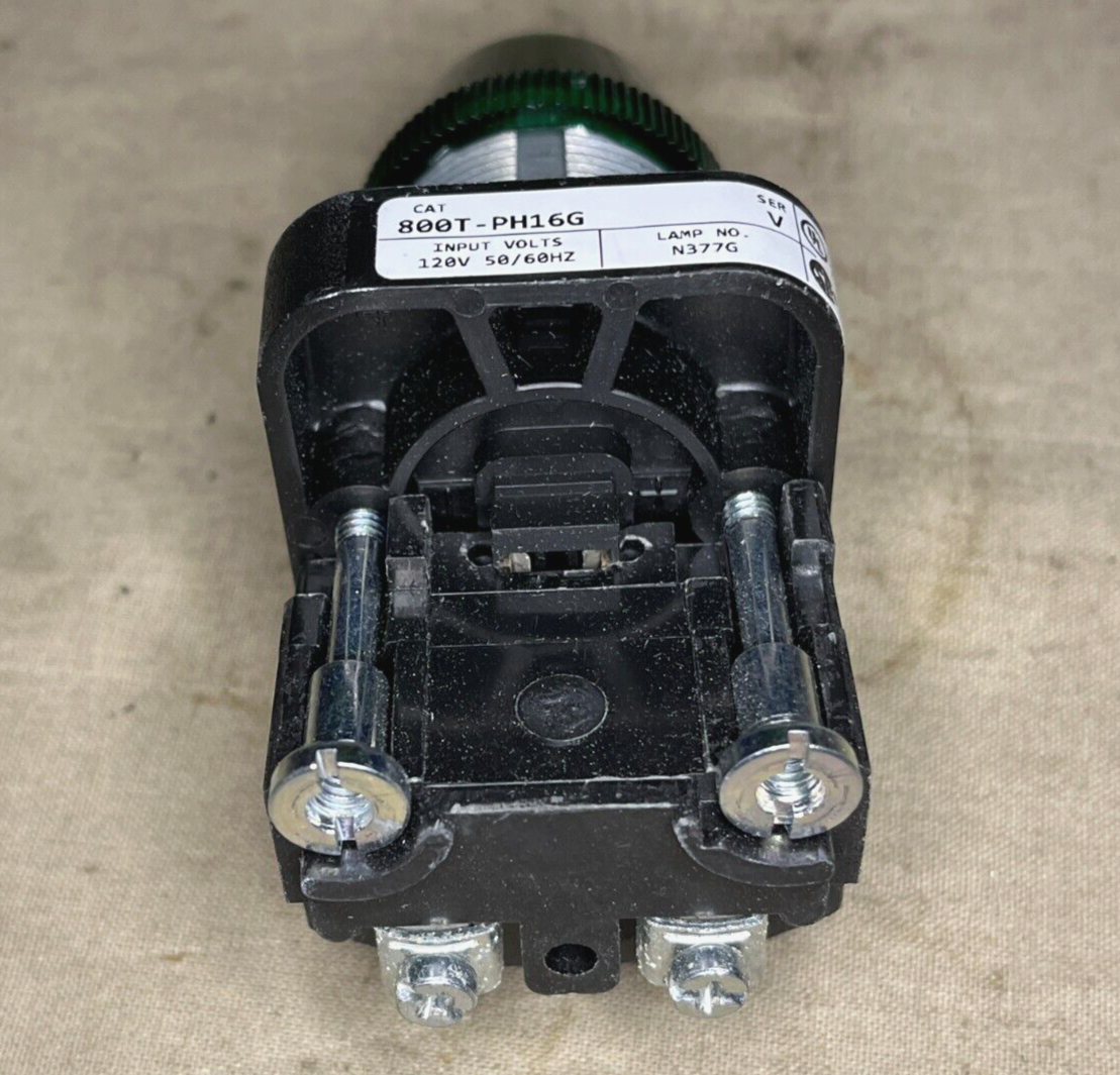 ALLEN BRADLEY 800T-PH16G 347-12784 INDICATOR LIGHT 120VAC, 50/60HZ 6220015233492