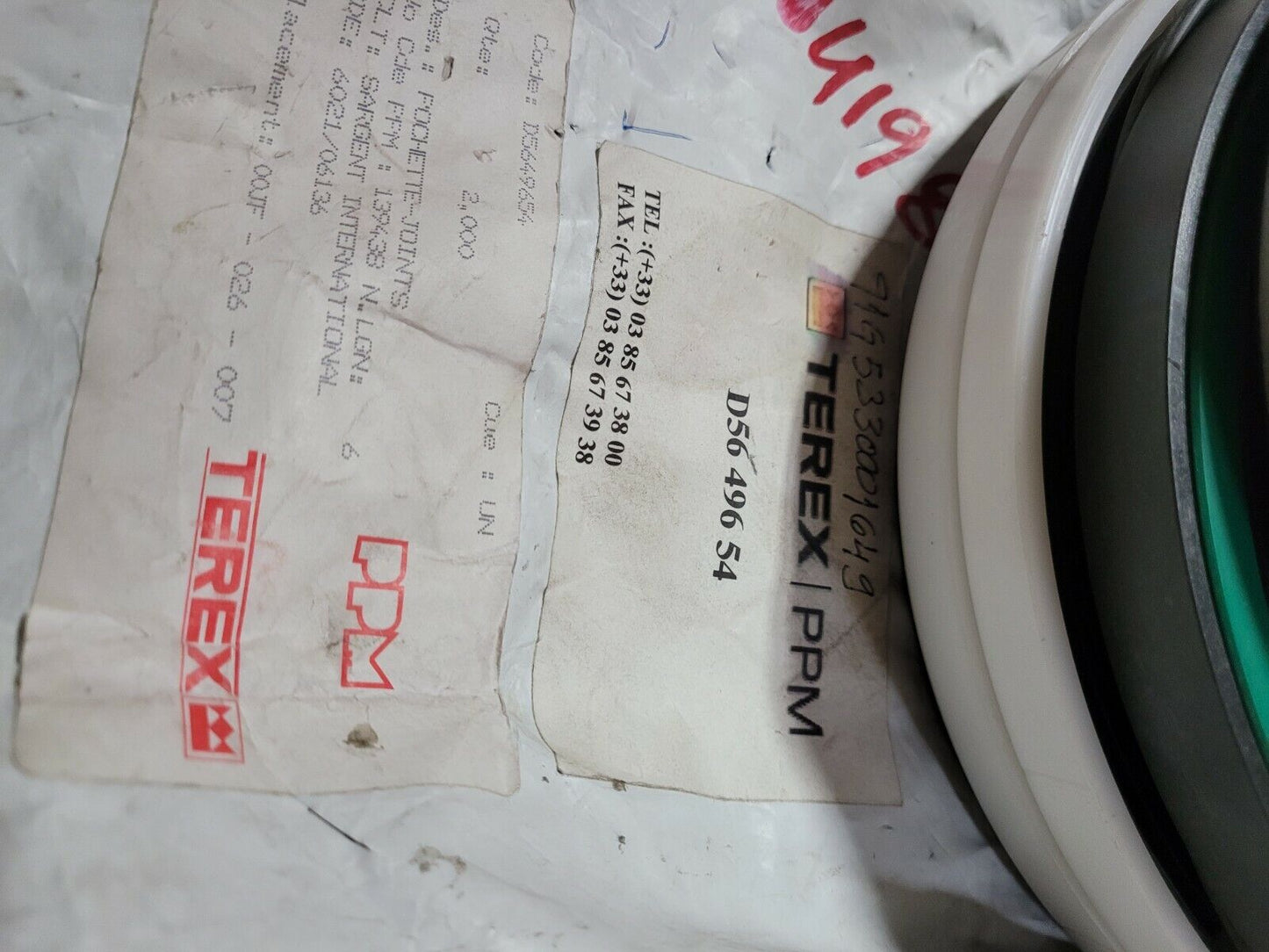 TEREX CRANE GASKET KIT D5649654 SEALING SET 91G533000164G