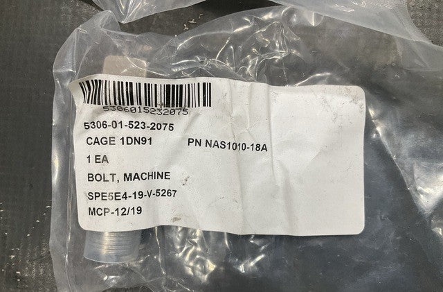 Machine Bolt NAS1010-18A NSN 5306-01-523-2075 - photo 2