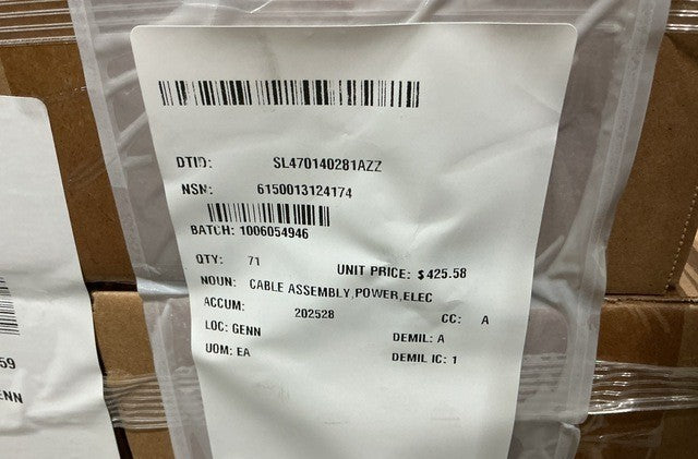 Power Cable Assy 5855876 NSN 6150-01-312-4174 - photo 4