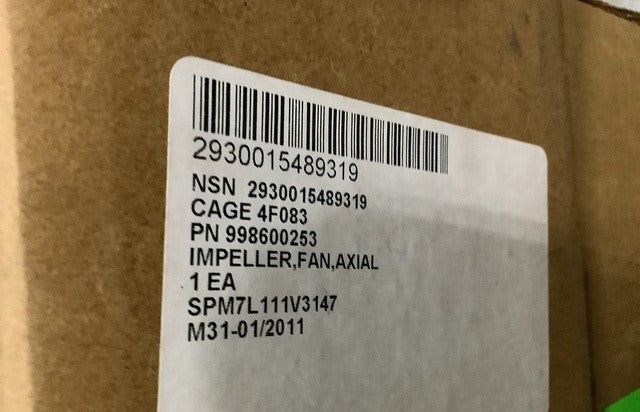 Axial Fan Impeller MC1150E NSN 2930-01-548-9319 - photo 5