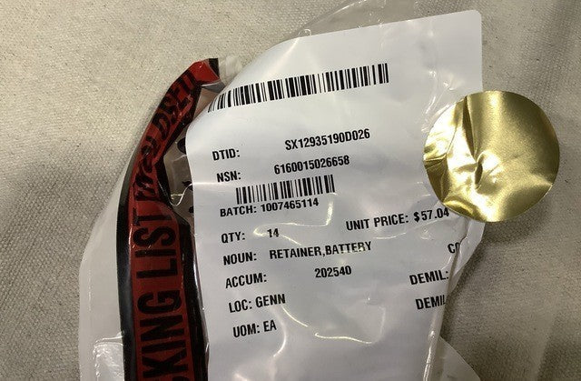 Battery Retainer UH-60A NSN 6160-01-502-6658 - photo 3