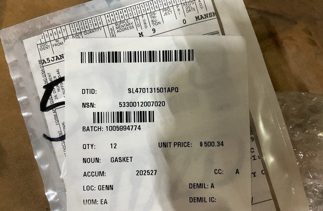 Gasket 100824 NSN 5330-01-200-7020 - photo 3