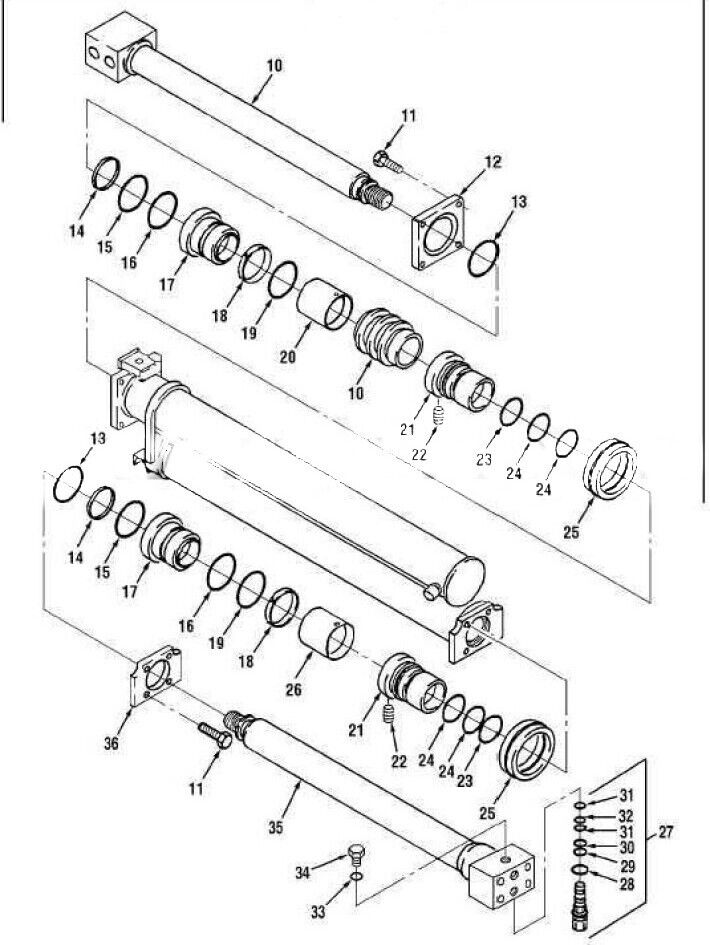 FMTV, LVS MTVR TRUCK 6-372-003474 LINE ACTUATING CYLINDER ASSY 3040-01-370-5485