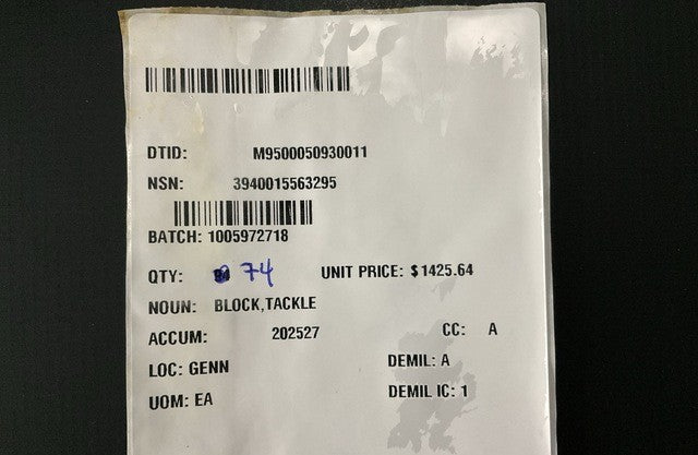Snatch Tackle Block 193490 NSN 3940-01-556-3295 - photo 12