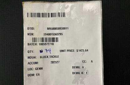 Snatch Tackle Block 193490 NSN 3940-01-556-3295 - photo 12