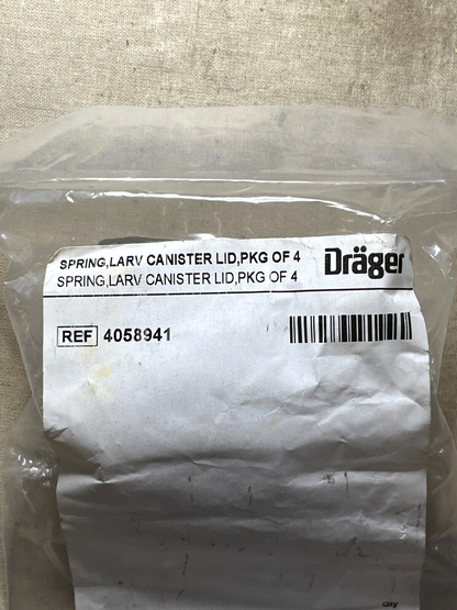 DRÄGER 4058941 2'' SPRING LARV SELF-CONTAIN BREATHING APPARATUS 4220-01-648-0848