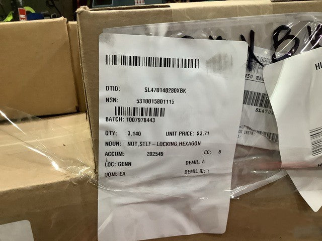 Hexagon Self-locking Nut 3856702 NSN 5310-01-580-1115 - photo 2