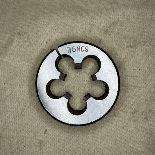 THREADING TOOL 7/8" X 9 SPLIT DIE TUNGSTEN STEEL 7/8NC9