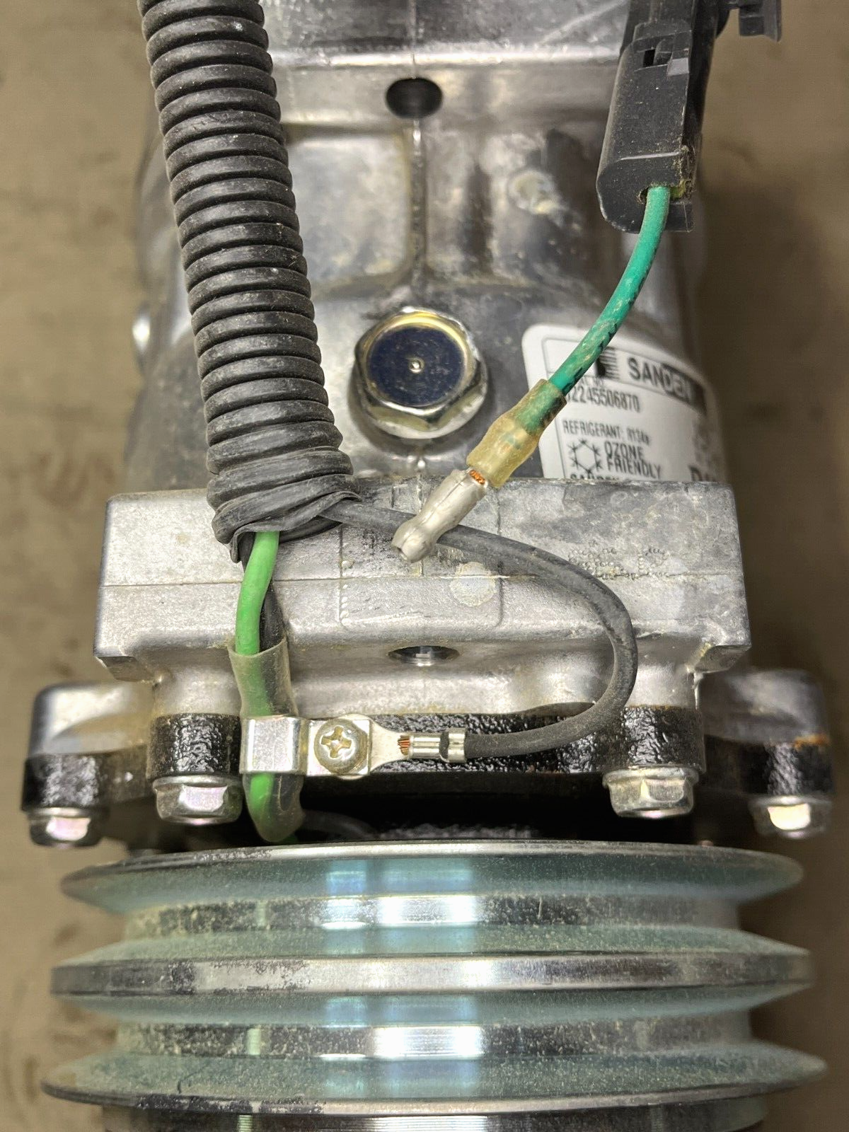 GENUINE SANDEN U4052 MRAP REFRIGERATION A/C COMPRESSOR R134A 1992-RR3 24V