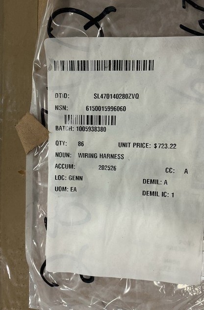 Wiring Harness R0120214 NSN 6150-01-599-6060 - photo 6