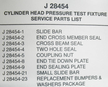 NEW HEMTT PLS DETROIT DIESEL HEAD TEST FIXTURE J-28454 2AH794 4910-01-158-3985