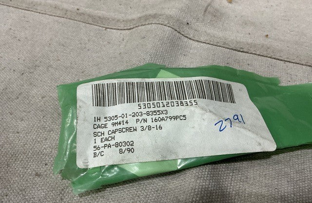 Socket Head Cap Screw 160A799PC5 NSN 5305-01-203-8355 - photo 3