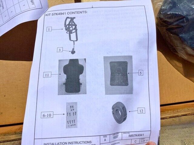 MILITARY FMTV 57K4941 SEAT BELT PARTS KIT 2540015698599 2540-01-569-8599