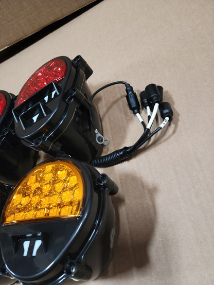 Black LED CONVERSION KIT HMMWV M998 Humvee Red, Amber, Side Marker HEAD Light