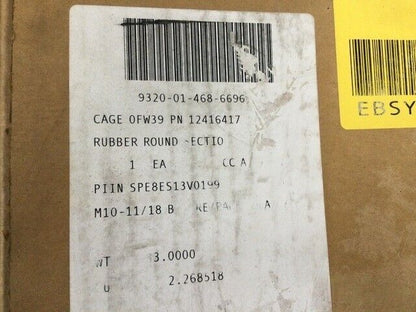 NEW FMTV LMTV BAE ROLL OF BAE 12416417 250ft SILICONE GASKET 9320-01-468-6696