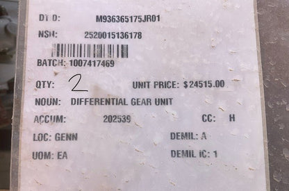 Differential Gear Unit 10651060-011PEG NSN 2520-01-513-6178 - photo 5