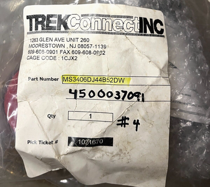 MILITARY CONNECTOR MS3406DJ44B52DW  5935-01-178-8387 MS3406DJ-44B52DW