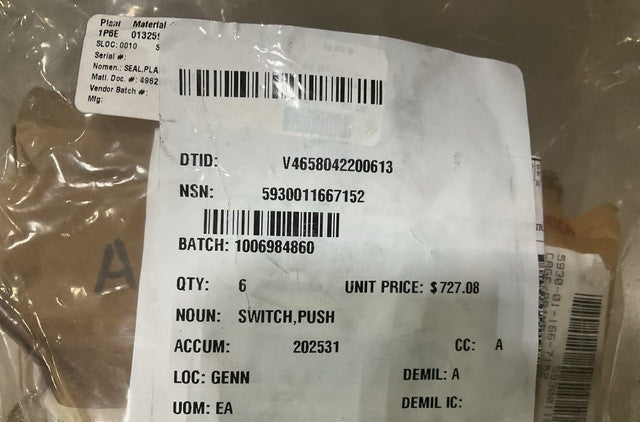 Push Switch LPD-4 NSN 5930-01-166-7152 - photo 4