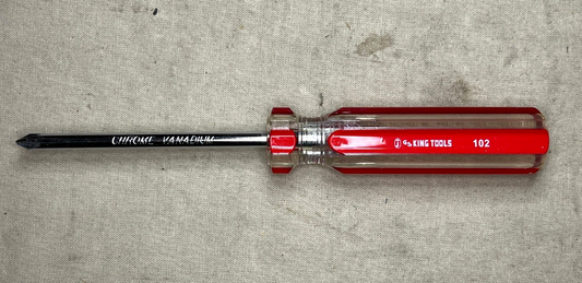 NEW GS KING TOOLS 102 CHROME VANADIUM SCREWDRIVER 6inch USA
