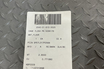 Floor Mats 5296176 NSN 2540-01-610-3523 - photo 9