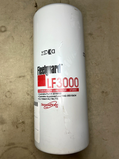 FLEETGUARD GENERATORS LF3000 FLUID OIL FILTER ELEMENT 15266844 2940-01-377-2877