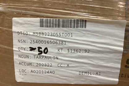 MRAP-COUGAR CAT 1 DAILY COVER KIT, TARPAULIN M6430XTT 2540-01-650-6381 USA-STOCK