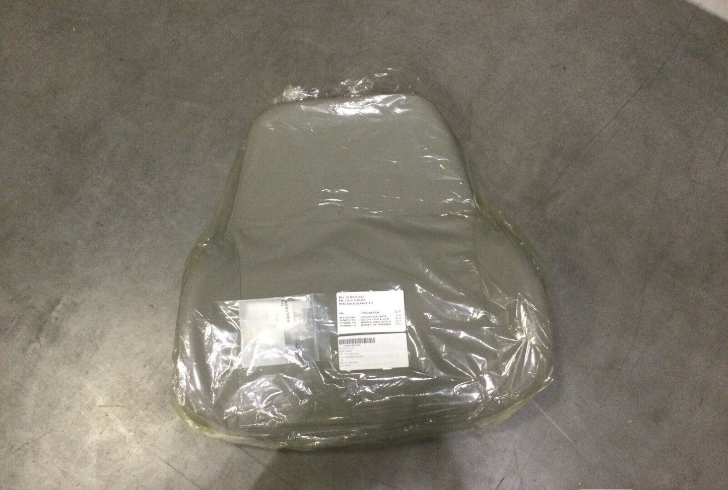 MILITARY TRUCK BOMB SERVICE 115-213370-001 SEAT BACK CUSHION 2540-01-595-7318
