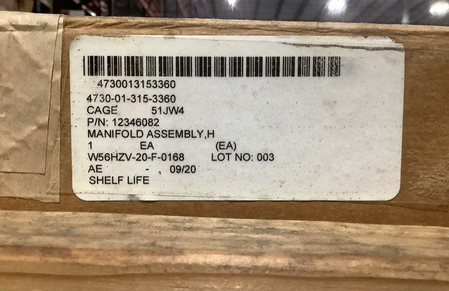Manifold Assembly 12346082 NSN 4730-01-315-3360 - photo 5