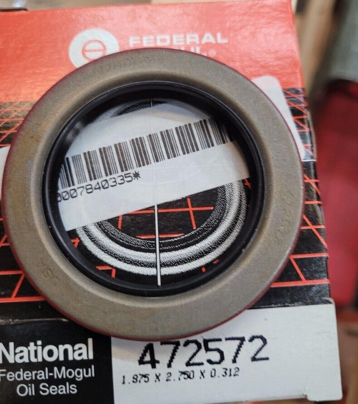 FEDERAL 18657 Shaft Seal, 1-7/8 X 2-3/4 X 5/16", 1.975 2.750 .312  Crw1, Nbr