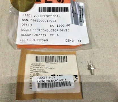 Military DE JANTX1N2975B TX1N2975B Diode Semiconductor Device 5961-00-001-2913