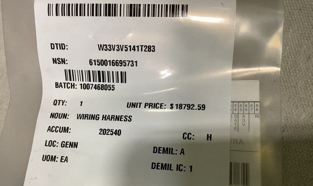 Wiring Harness 12603166 NSN 6150-01-669-5731 - photo 2