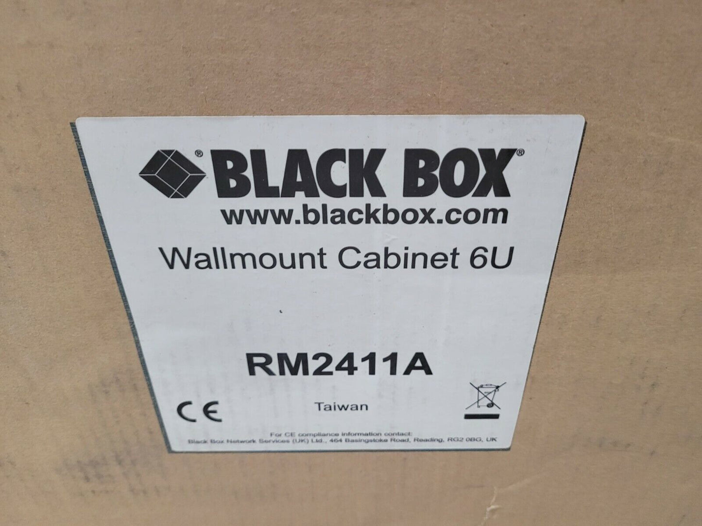 BLACK BOX CORP RM2411A / RM2411A Select Wallmount  Cabinet- 19 6U 50lbs capacity