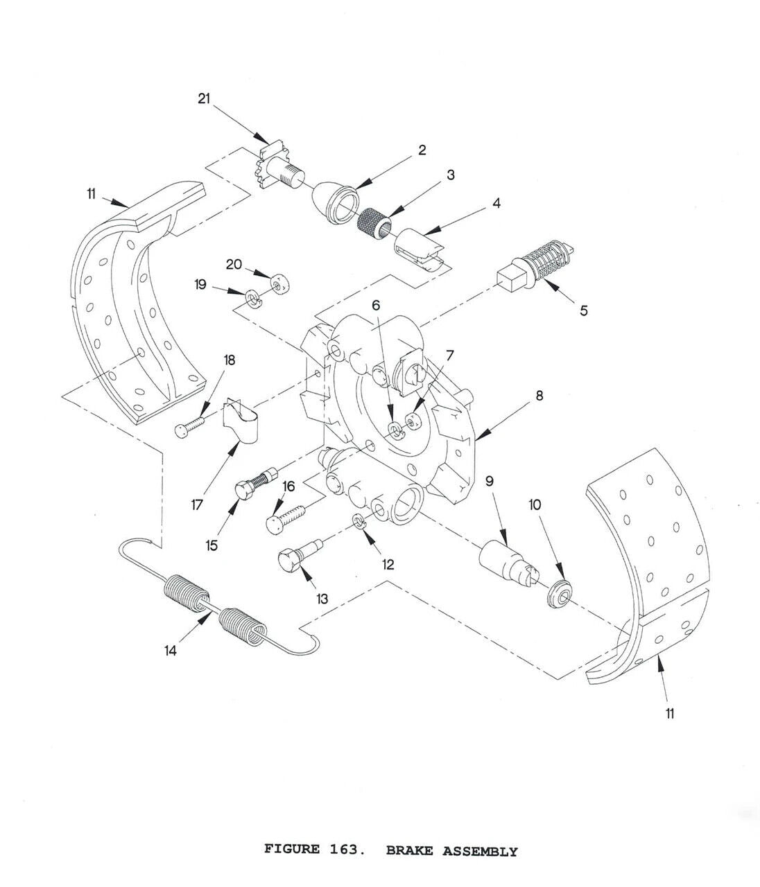 FMTV MERITOR A12232 BRAKE SHOE 3222-T-2230 A1 3222V2232 2530-01-510-3965