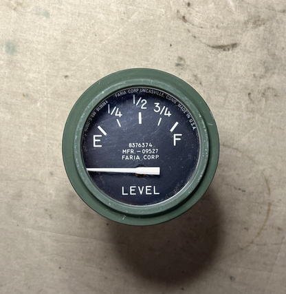 2.5 TON VEH M35 M809 M939 FUEL LEVEL GAUGE 8376374 MS245442 6680-00-514-5483 NOS