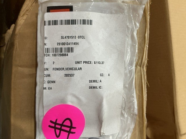 Vehicular Fender 2510-01-341 NSN 2510-01-341-1494 - photo 5