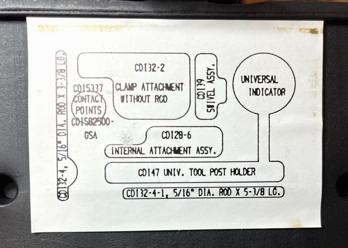 CDI Mechanical Universal Dial Test Indicator Set, 60100C 11A7000112 ARSS