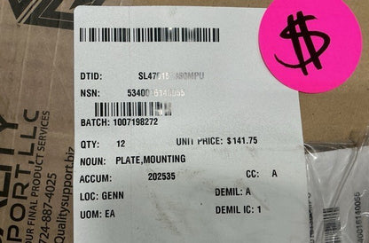 Mounting Plate LAV-ATA2 NSN 5340-01-614-0055 - photo 5