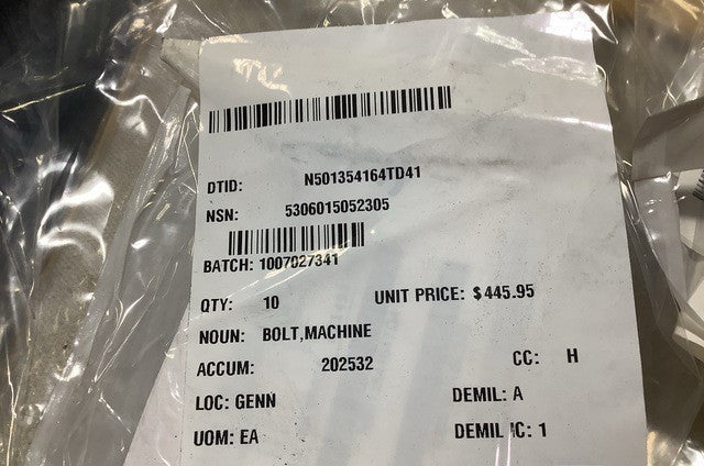 Bolt 4397B61H03 NSN 5306-01-505-2305 - photo 3