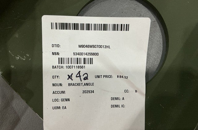 Angle Bracket MK-2329 NSN 5340-01-425-5600 - photo 4
