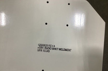 MILITARY 12500626 REV A RADIO MOUNTING BRACKET MFR 1S5X8 5340-01-623-8514