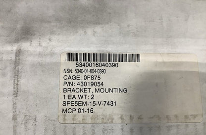 Mounting Bracket 43019054 NSN 5340-01-604-0390 - photo 3
