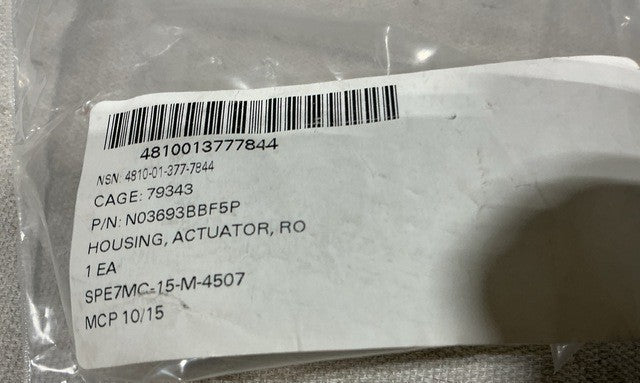 Rotary Actuator Housing N03693BBF5P NSN 4810-01-377-7844 - photo 4