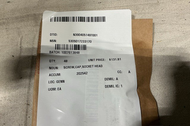 Hexagon Cap Screw M1222SN5C216NDNN NSN 5305-01-723-3170 - photo 3