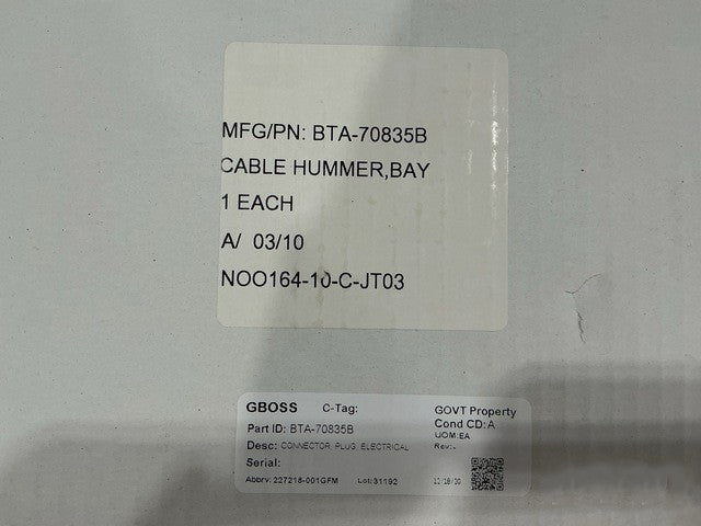 Cable Assembly BTA-70835 NSN 5940-01-501-6714 - photo 5