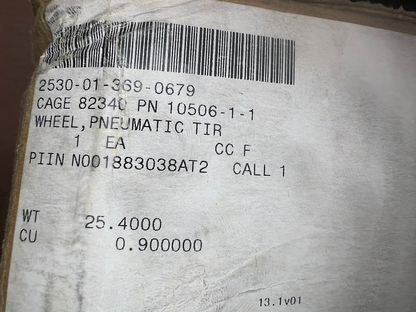 Pneumatic Tire Wheel MK105 NSN 2530-01-369-0679 - photo 6