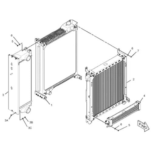 Oil Cooler Radiator AT334100 NSN 2930-01-602-7517 - photo 2